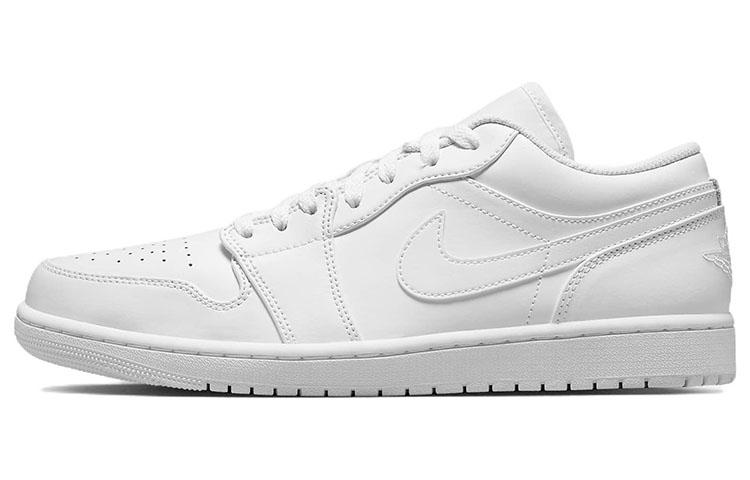 

Кеды унисекс Jordan Air Jordan 1 low белые 42.5 EU, Белый, Air Jordan 1 low