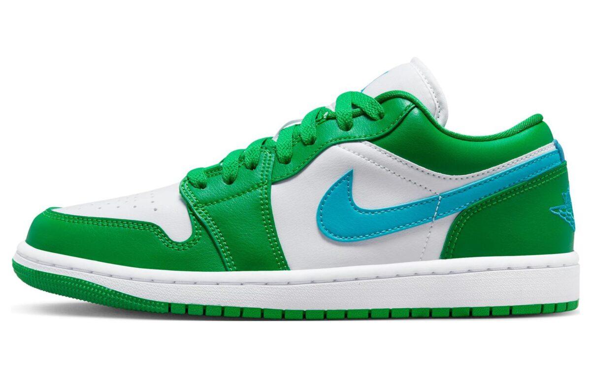 

Кеды унисекс Jordan Air Jordan 1 Low зеленые 38 EU, Зеленый, Air Jordan 1 Low
