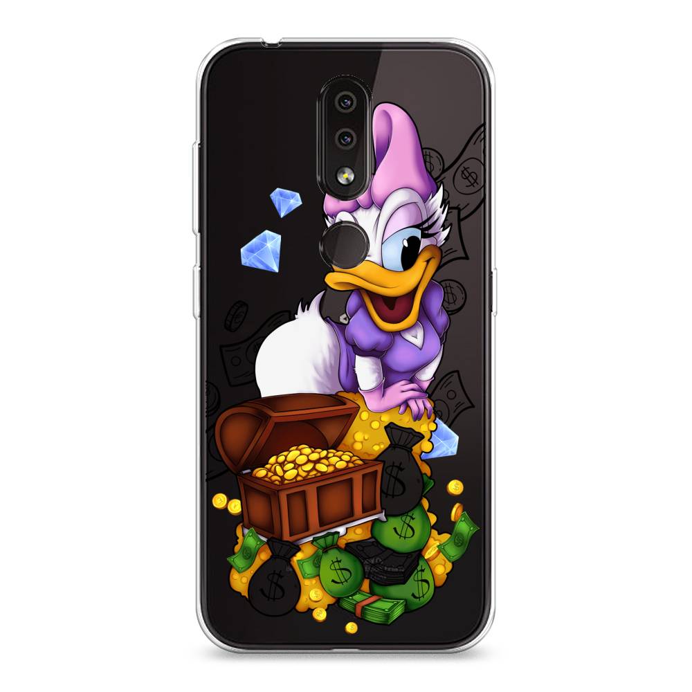 

Чехол на Nokia 4.2 "Rich Daisy Duck", Коричневый;белый;фиолетовый, 122550-6