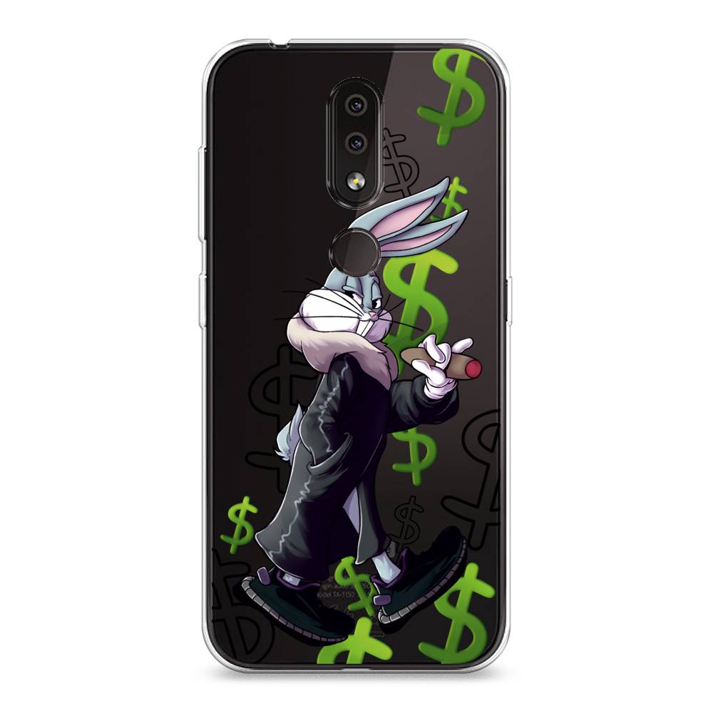 

Чехол на Nokia 4.2 "Rich Bugs Bunny", Зеленый;черный;голубой, 122550-6
