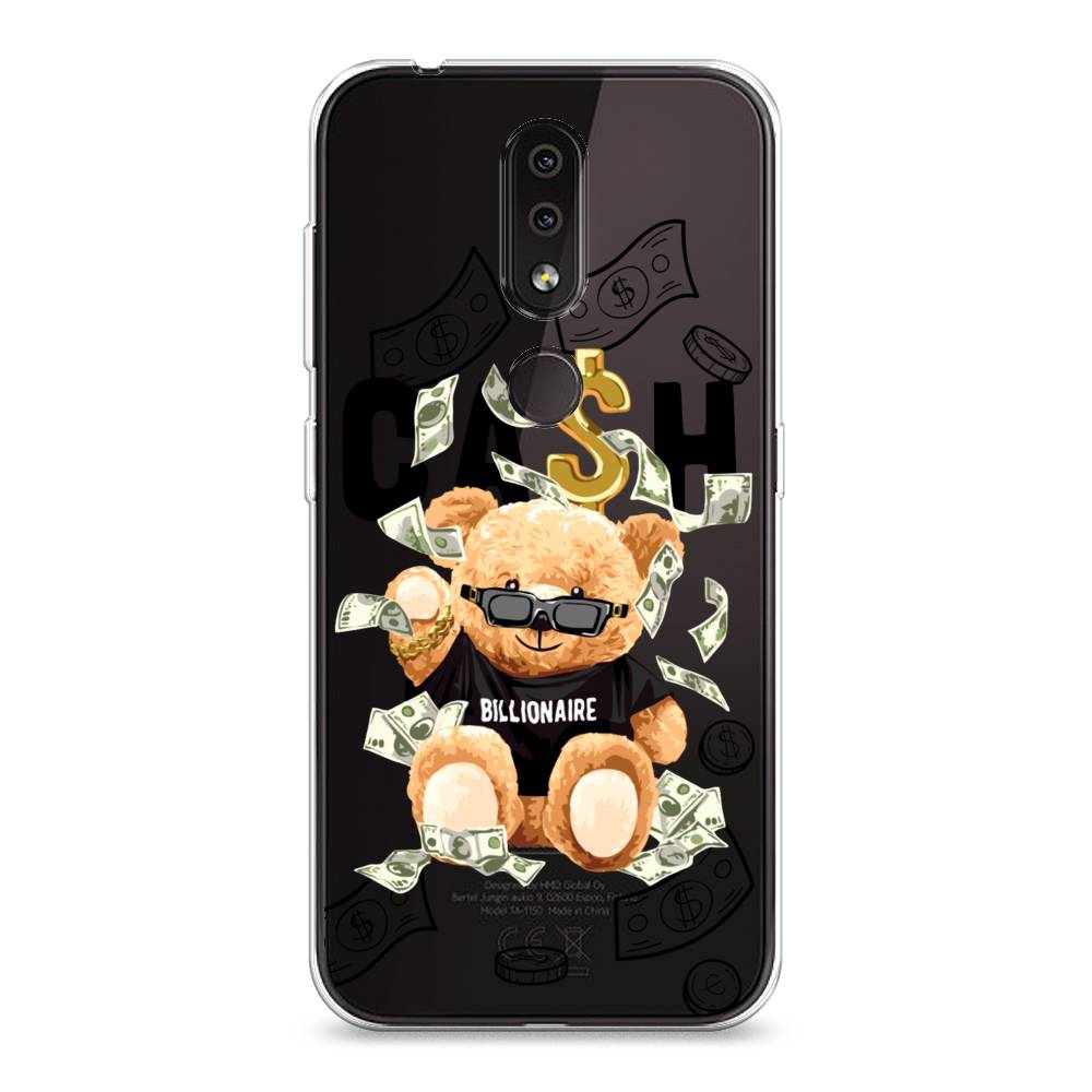 

Чехол на Nokia 4.2 "Big cash", Черный;серый;бежевый, 122550-6