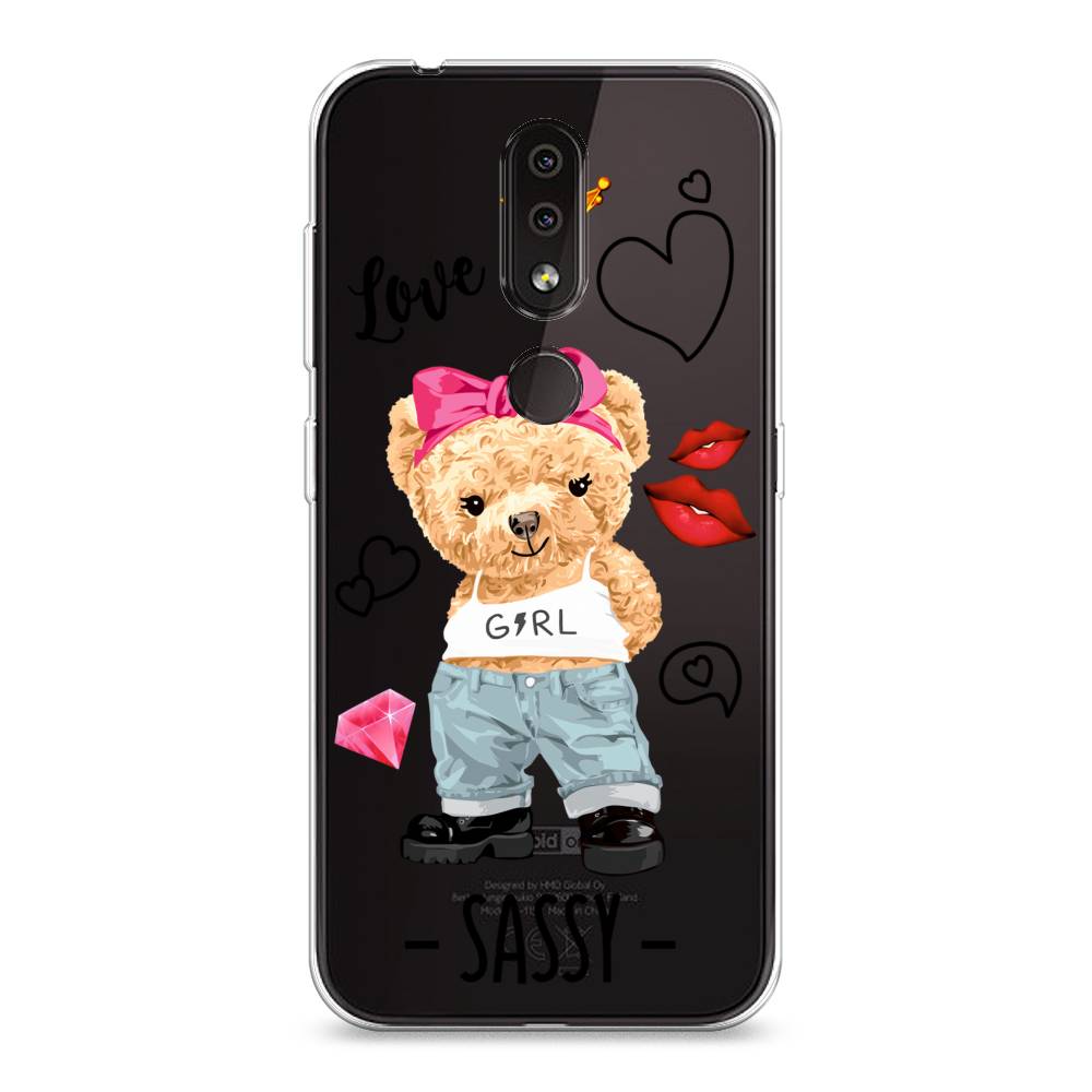 

Чехол на Nokia 4.2 "Sugar Mommy", Голубой;белый;розовый, 122550-6