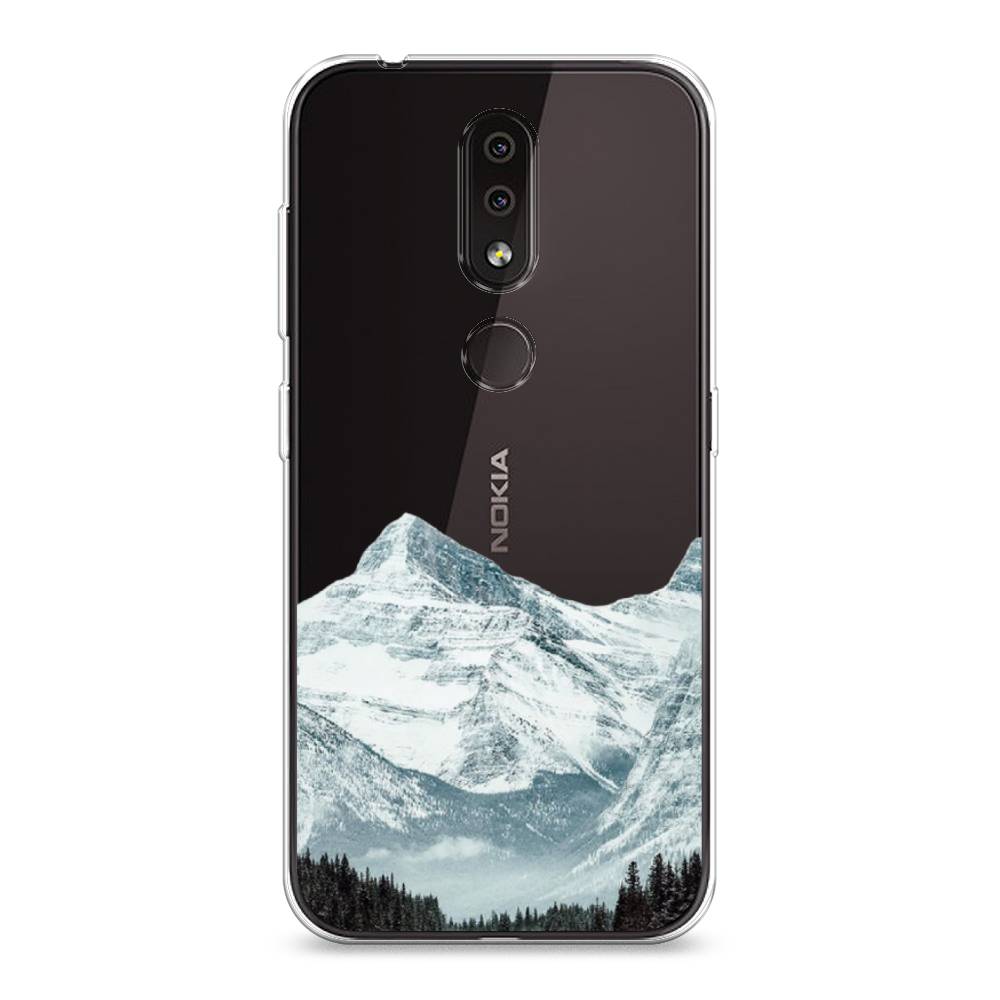 

Чехол на Nokia 4.2 "Горы арт 1", Белый;зеленый, 122550-2