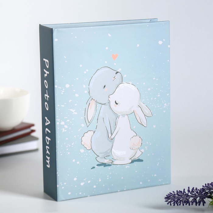 

Фотоальбом на 200 фото "Зайки" 10Х15 см, Голубой