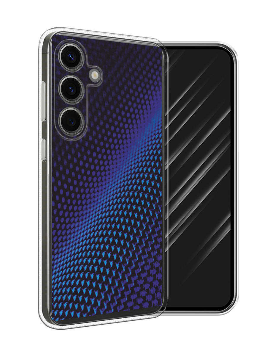 

Чехол Awog на Samsung Galaxy S25 "Синий карбон", Черный;синий, 2110350-1