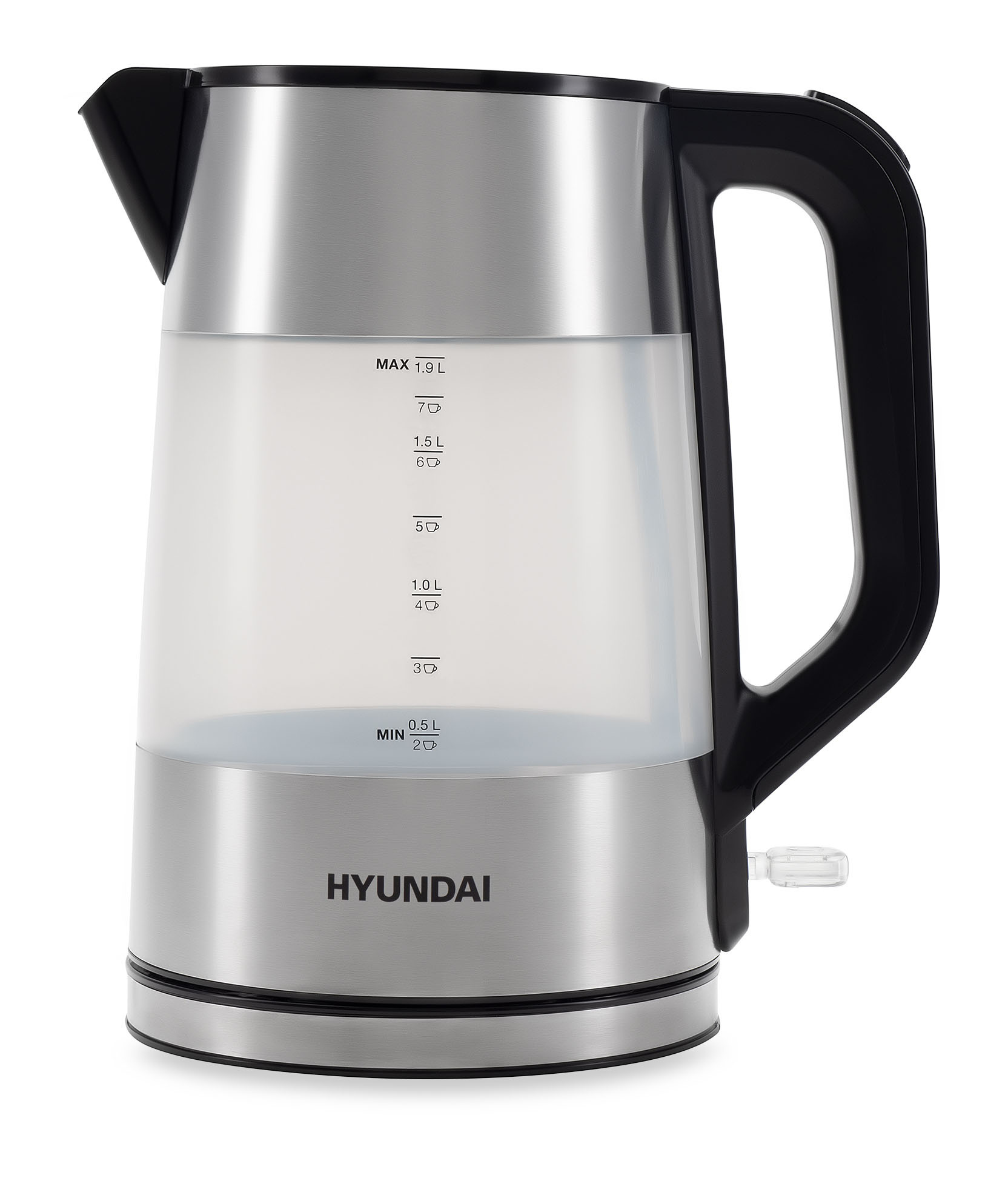 

Чайник электрический HYUNDAI HYK-P4026 1.9 л серебристый, черный, HYK-P4026
