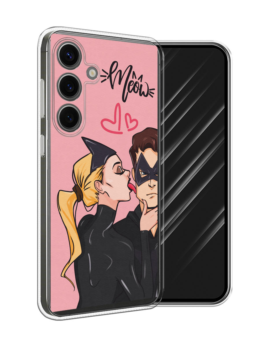 

Чехол Awog на Samsung Galaxy S25 "Kiss of Cat Woman", Розовый;черный;бежевый, 2110350-1