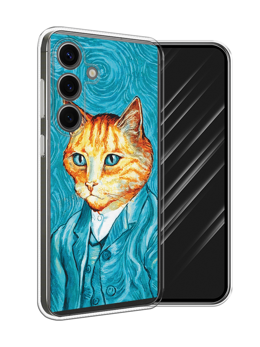 

Чехол Awog на Samsung Galaxy S25 "Кот Ван Гог", Голубой;коричневый, 2110350-1
