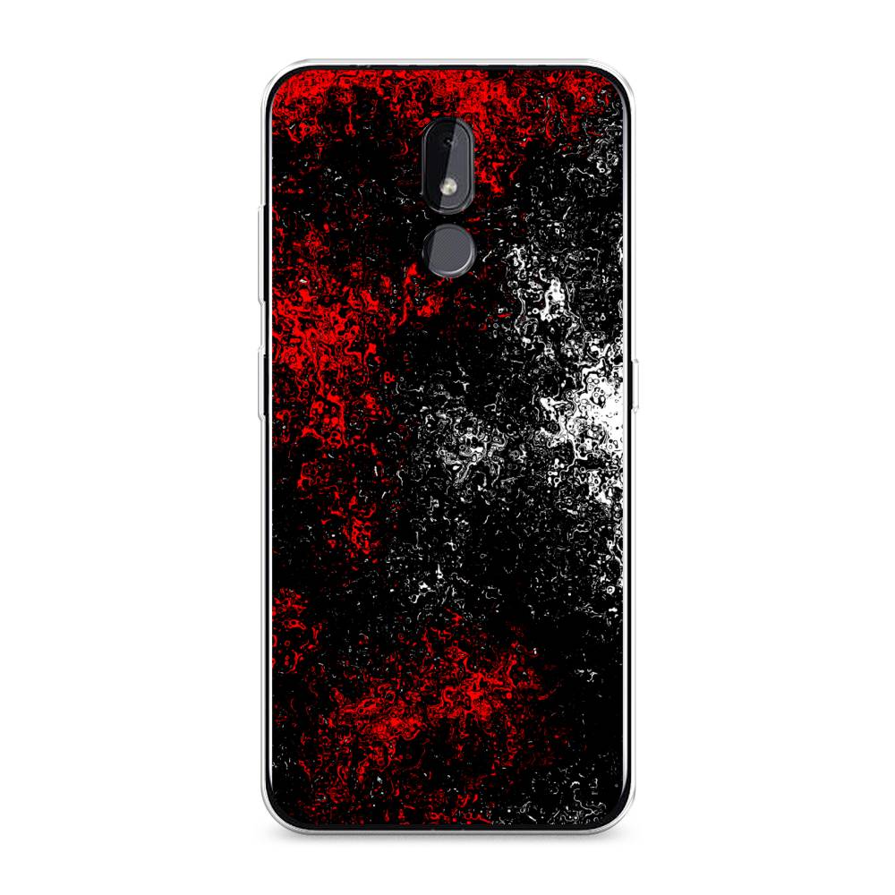 

Чехол на Nokia 3.2 "Монотипия", Красный;черный;белый, 122650-3