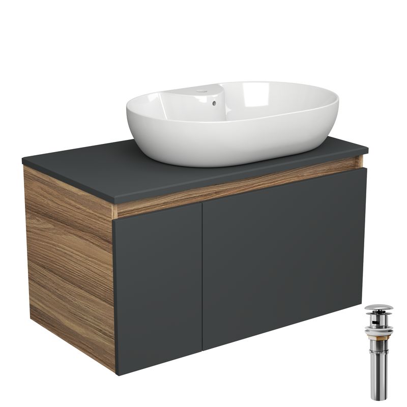 

Тумба Bau Dream Blackwood 80 с раковиной BAU Nimb 60х42, выпуск, Черный, BD1080-BL_NS0005