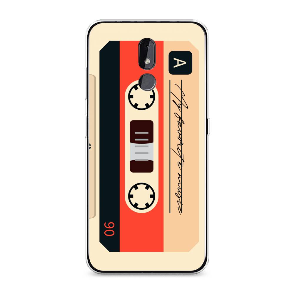 

Чехол на Nokia 3.2 "Бежевая кассета", Черный;красный;бежевый, 122650-6