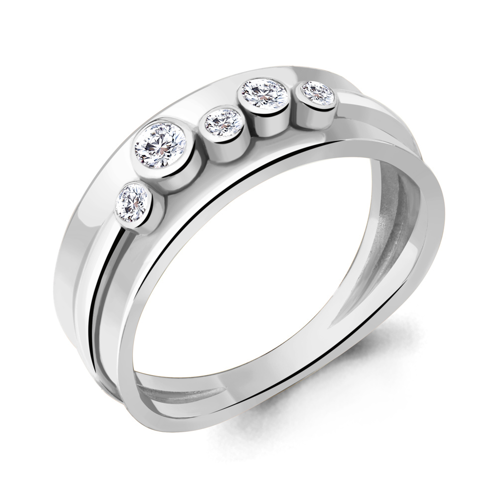 

Кольцо из серебра р. 17,5 AQUAMARINE 67135А_925_р, 67135А_925_р
