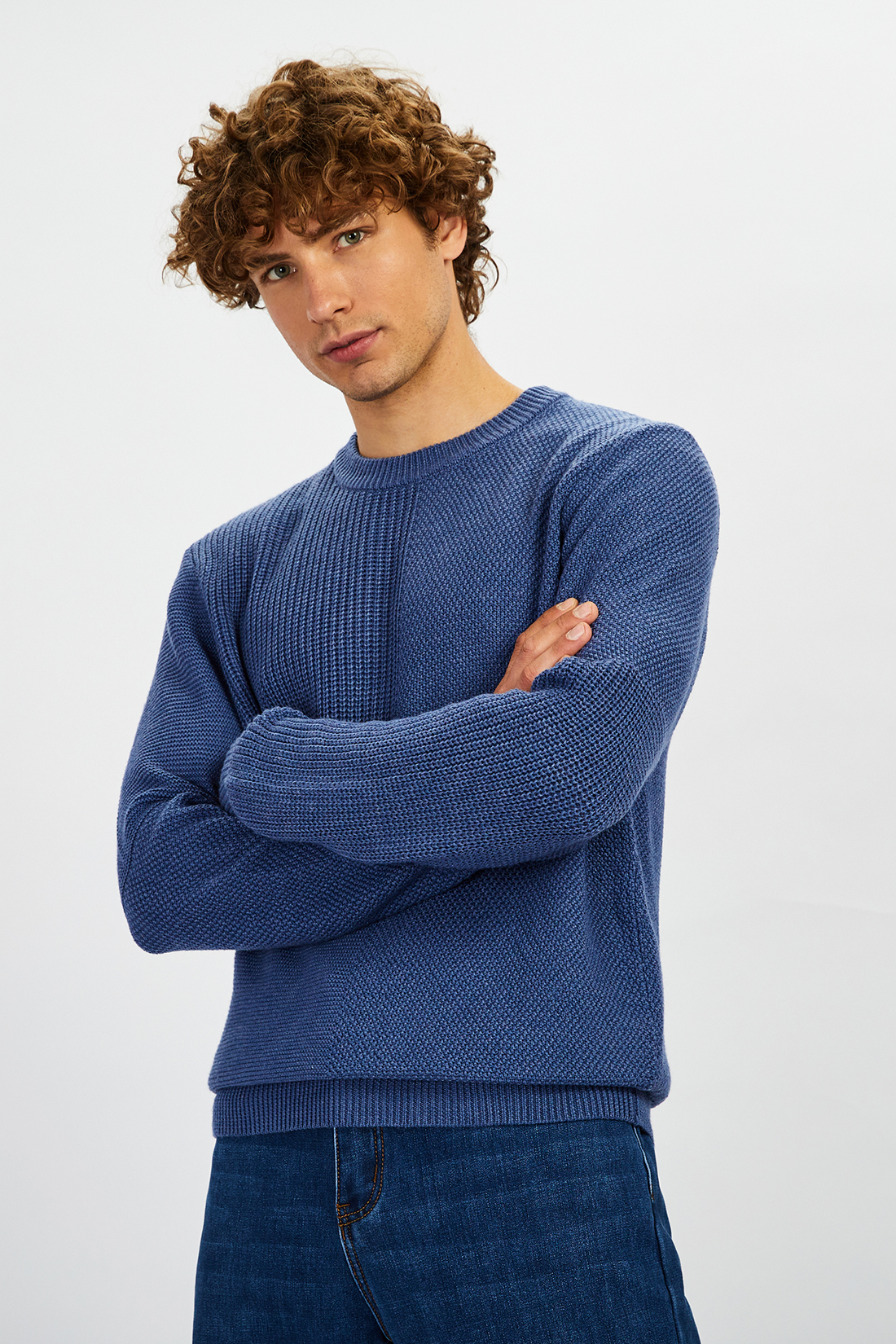 

Джемпер мужской Baon B6322527 синий 2XL, B6322527