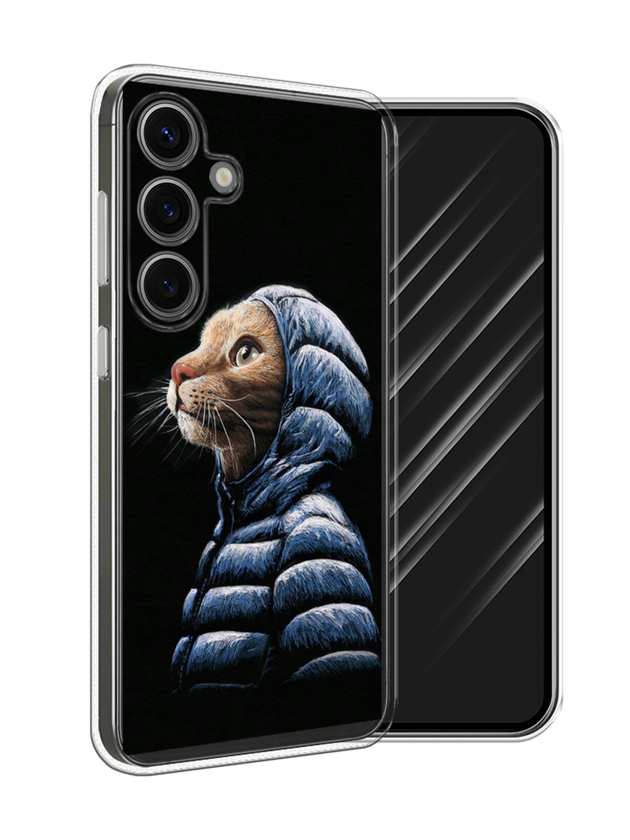 

Чехол Awog на Samsung Galaxy S25 "Кот в капюшоне", Черный;бежевый;синий, 2110350-1