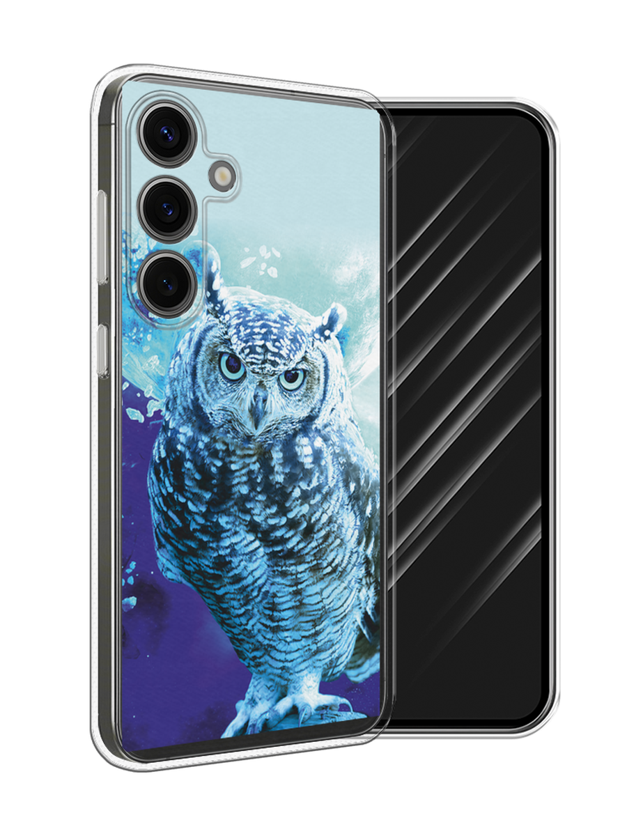 

Чехол Awog на Samsung Galaxy S25 "Сова арт 7", Синий;голубой, 2110350-1