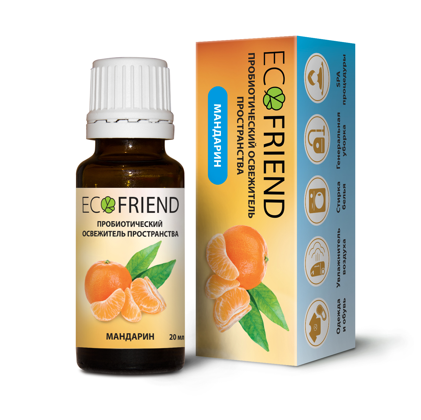 

Чистящее средство для комнаты и мебели Ecofriend Мандарин, Мандарин