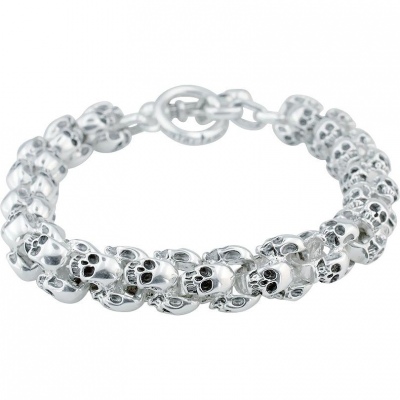 Браслет Черепа из серебра р. 21 ALORIS Браслет 1830