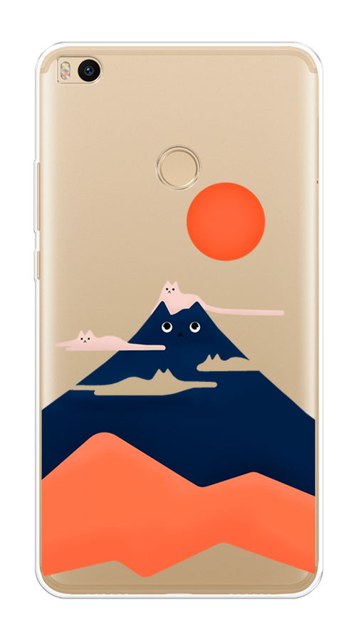 

Чехол на Xiaomi Mi Max 2 "Кот-гора", Черный;оранжевый, 32150-4