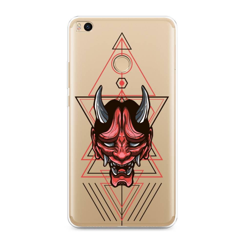 

Чехол на Xiaomi Mi Max 2 "Hanya Oni mask", Серый;красный;черный, 32150-4