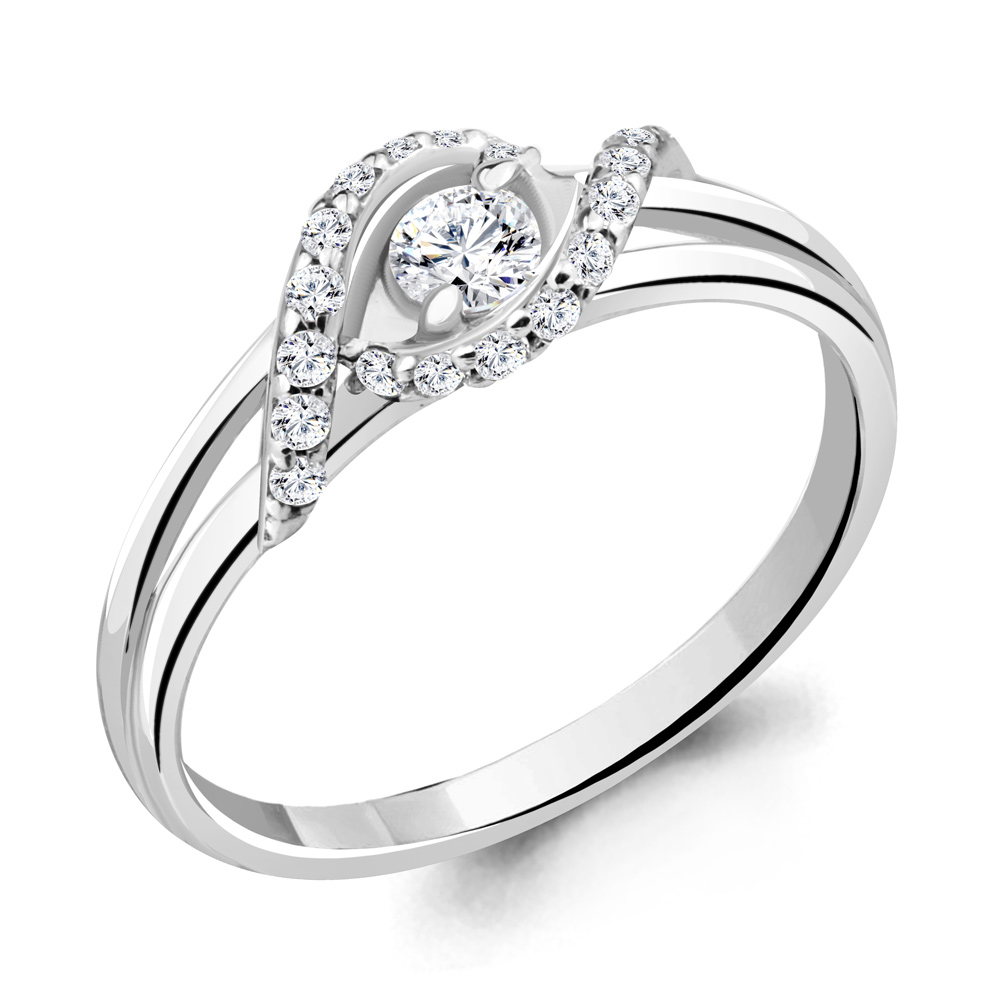 

Кольцо из серебра р. 17,5 AQUAMARINE 68921А_925_р, 68921А_925_р