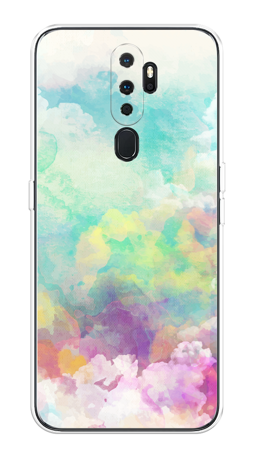 

Чехол на Oppo A5/A9 2020 "Воздушное небо", Белый;голубой;розовый;желтый, 251350-1
