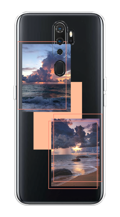 

Чехол на Oppo A5/A9 2020 "Sky collage", Розовый;прозрачный;синий, 251350-1