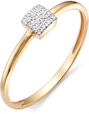 

Кольцо с бриллиантами из красного золота р. 18 Алкор 12265-100, 12265-100