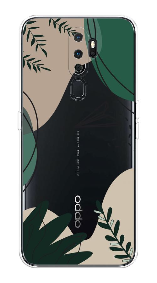 

Чехол на Oppo A5/A9 2020 "Secret Garden", Зеленый;бежевый;черный, 251350-1