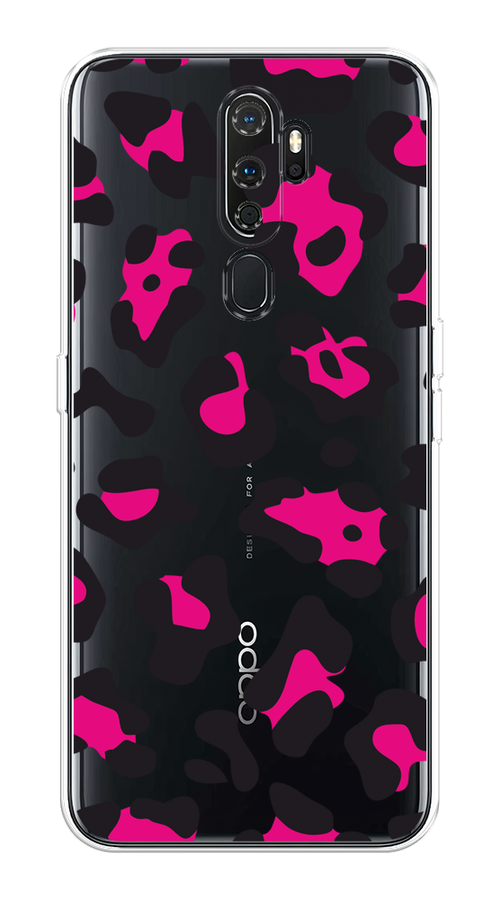 

Чехол на Oppo A5/A9 2020 "Pink cow spots", Черный;розовый, 251350-1