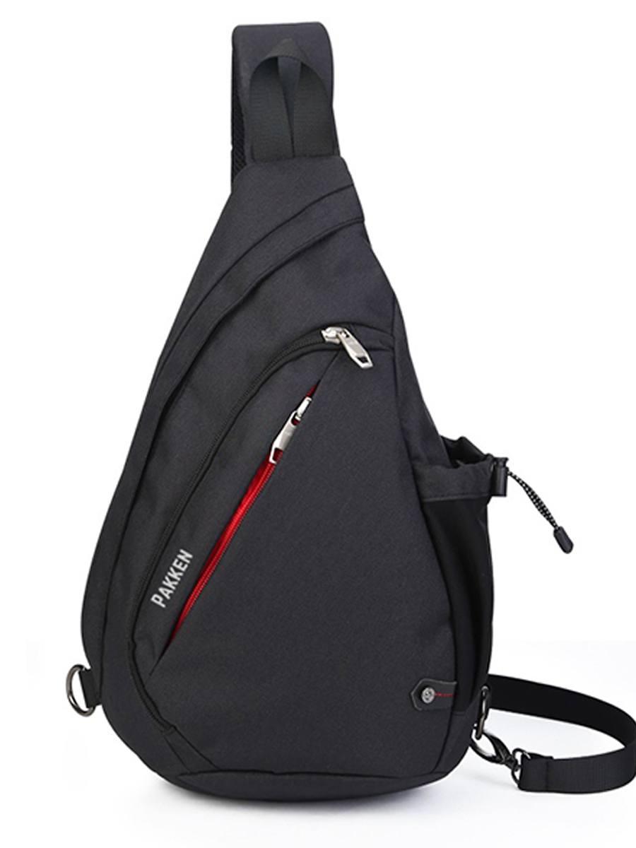 Сумка-рюкзак унисекс Pakken PAK-901 черная, 42х26х12 см