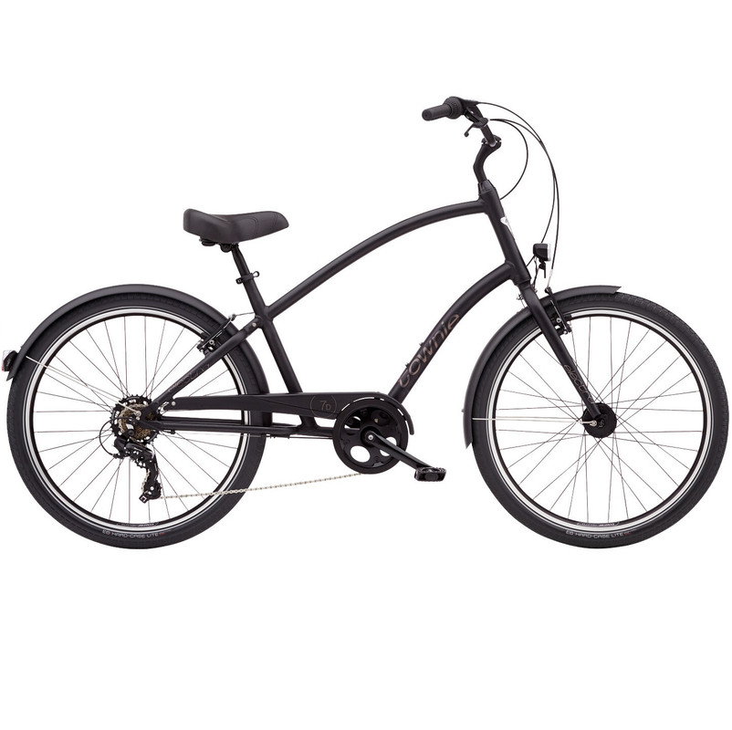 Велосипед Electra Townie Original 7D EQ Step Over Tall D26, рама 17.5, Matte Black (2023)