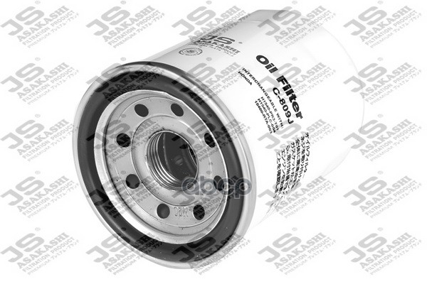 

C809J_фильтр масляный!\Mazda 626 2.5 24V 92>,Mitsubishi Galant 1.6-2.0 88> JS ASAKASHI, C809J