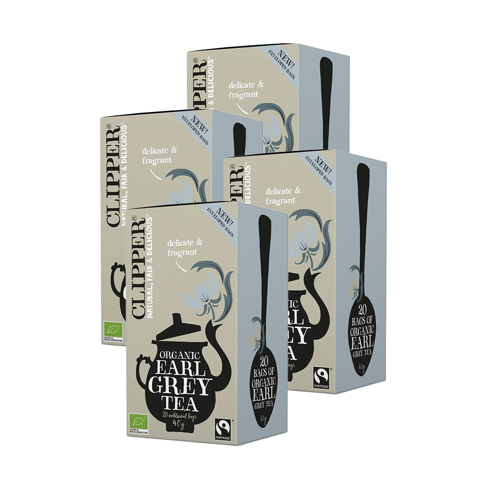 

Чай черный Clipper Organic Earl Grey 20пак 40г упак 4шт