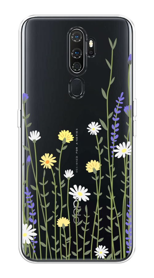 

Чехол на Oppo A5/A9 2020 "Ромашка и лаванда", Зеленый;желтый;прозрачный, 251350-1