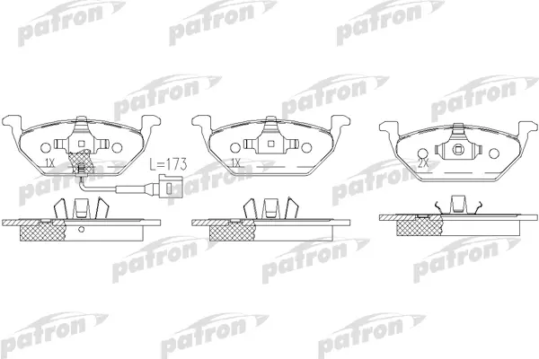 

Тормозные колодки PATRON PBP1094