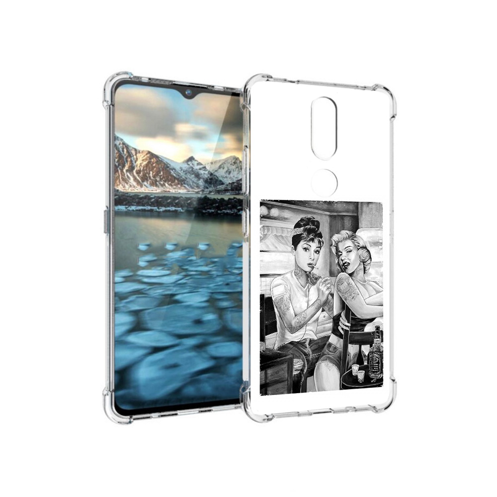 

Чехол MyPads Tocco для Nokia 2.4 тату мастер (PT227049.107.637), Прозрачный, Tocco