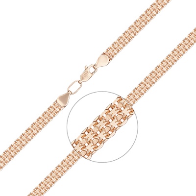 

Цепочка из красного золота 50 см PLATINA jewelry 21-2103-060-1110-17, 21-2103-060-1110-17