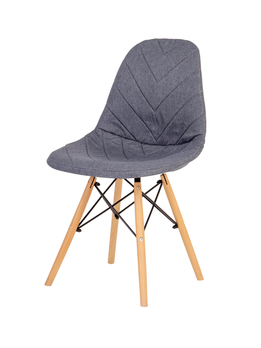 Чехол LuxAlto на стул со спинкой Eames, Aspen, Giardino, Графитовый, 4 шт. (11550)