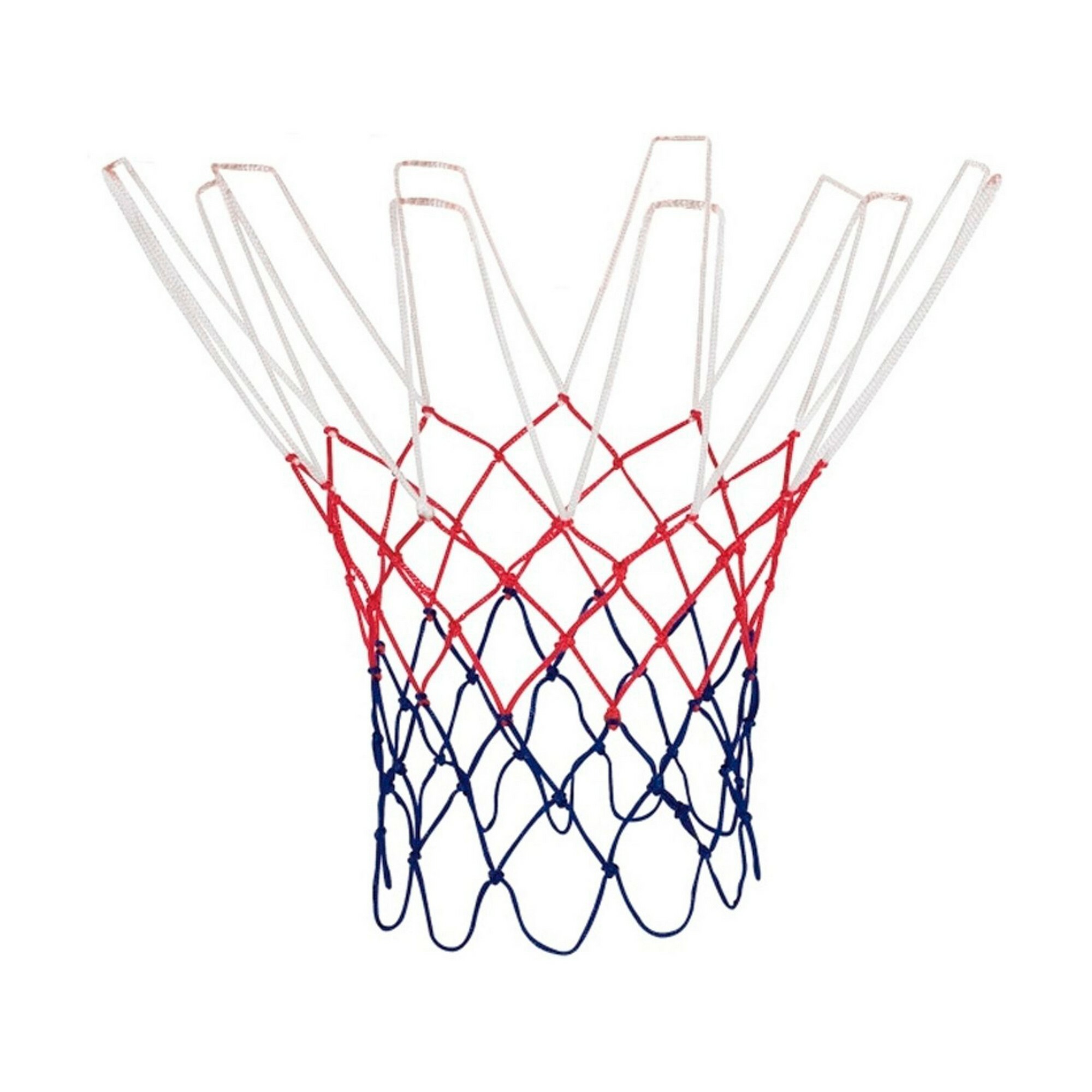 

Сетка баскетбольная Zavodsporta d5,0 мм, триколор ПП (1 шт), Белый;красный;синий, 254172