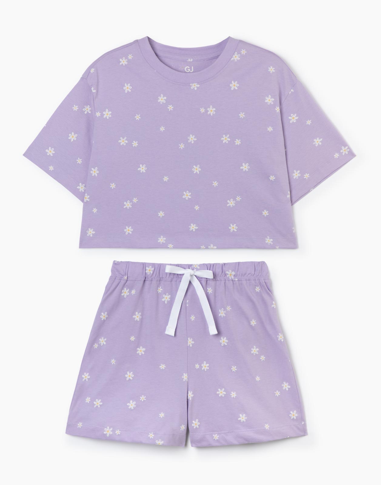 Пижама с принтом для девочки Gloria Jeans GSL001357 фиолетовый 6-8л/128