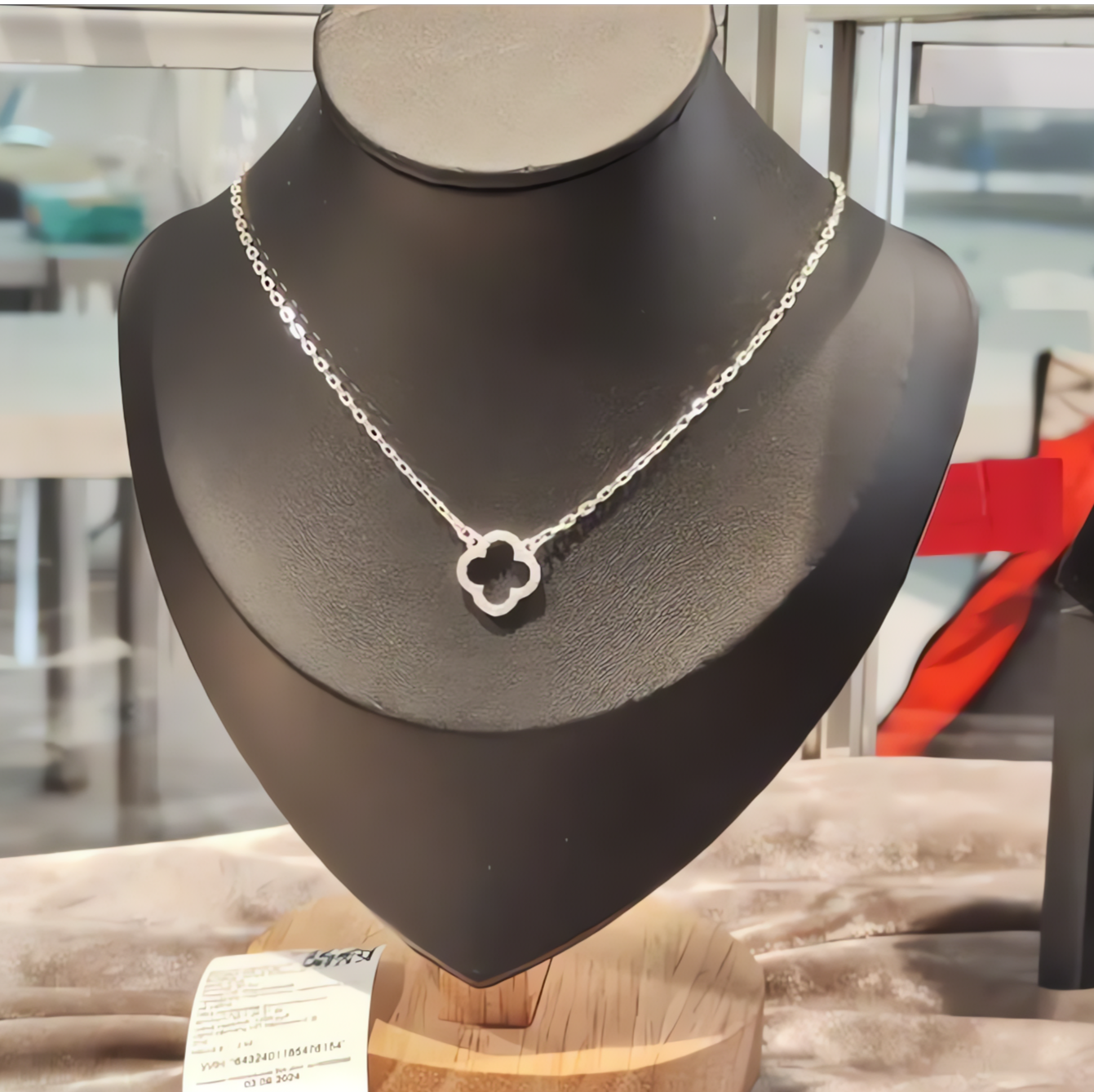 

Колье из серебра 45 см BSC-Jewerly ПДК1.24, фианит, ПДК1.24