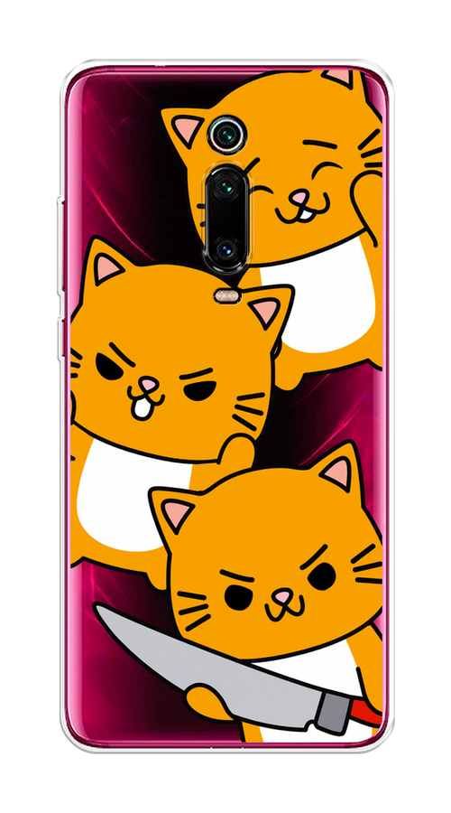 

Чехол на Xiaomi Redmi K20/K20 Pro/ Mi 9T/9T Pro "Опасные котики", Оранжевый;серый;белый, 35750-1