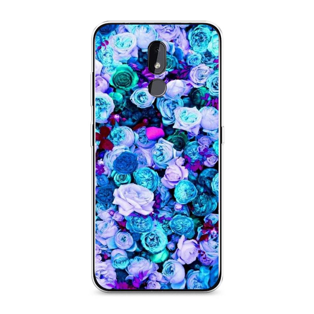 

Чехол на Nokia 3.2 "Цветочный ковер", Фиолетовый, 122650-2