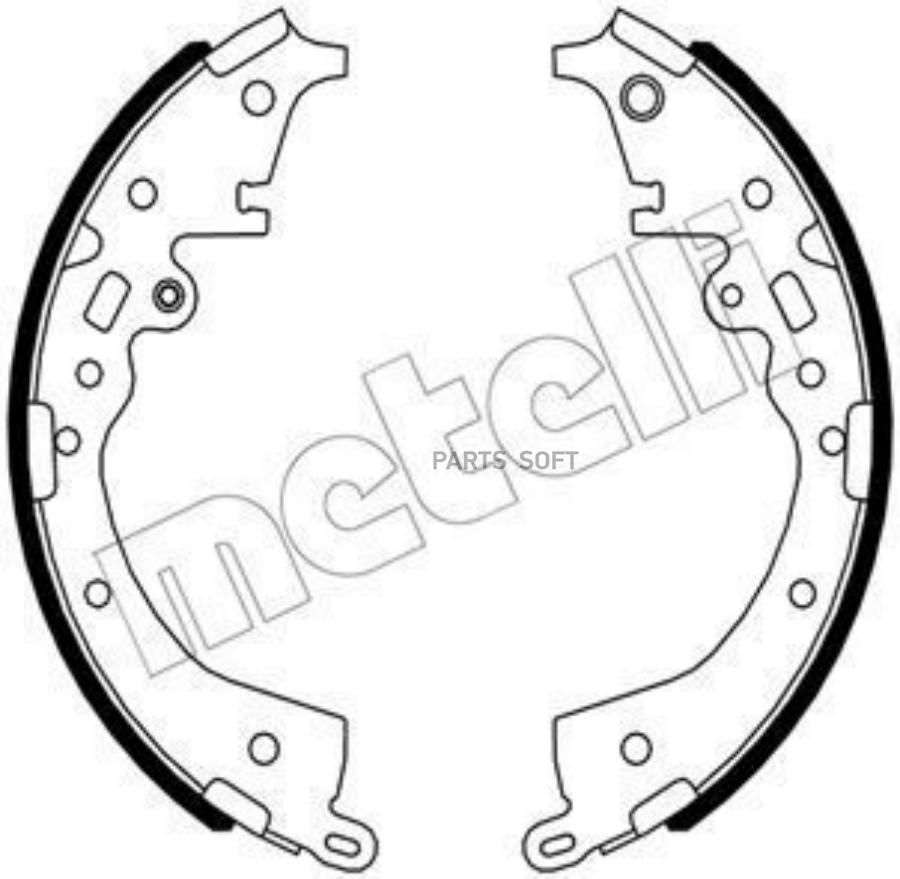 

К-Т Бараб. Тормоз. Колодок Metelli 530689