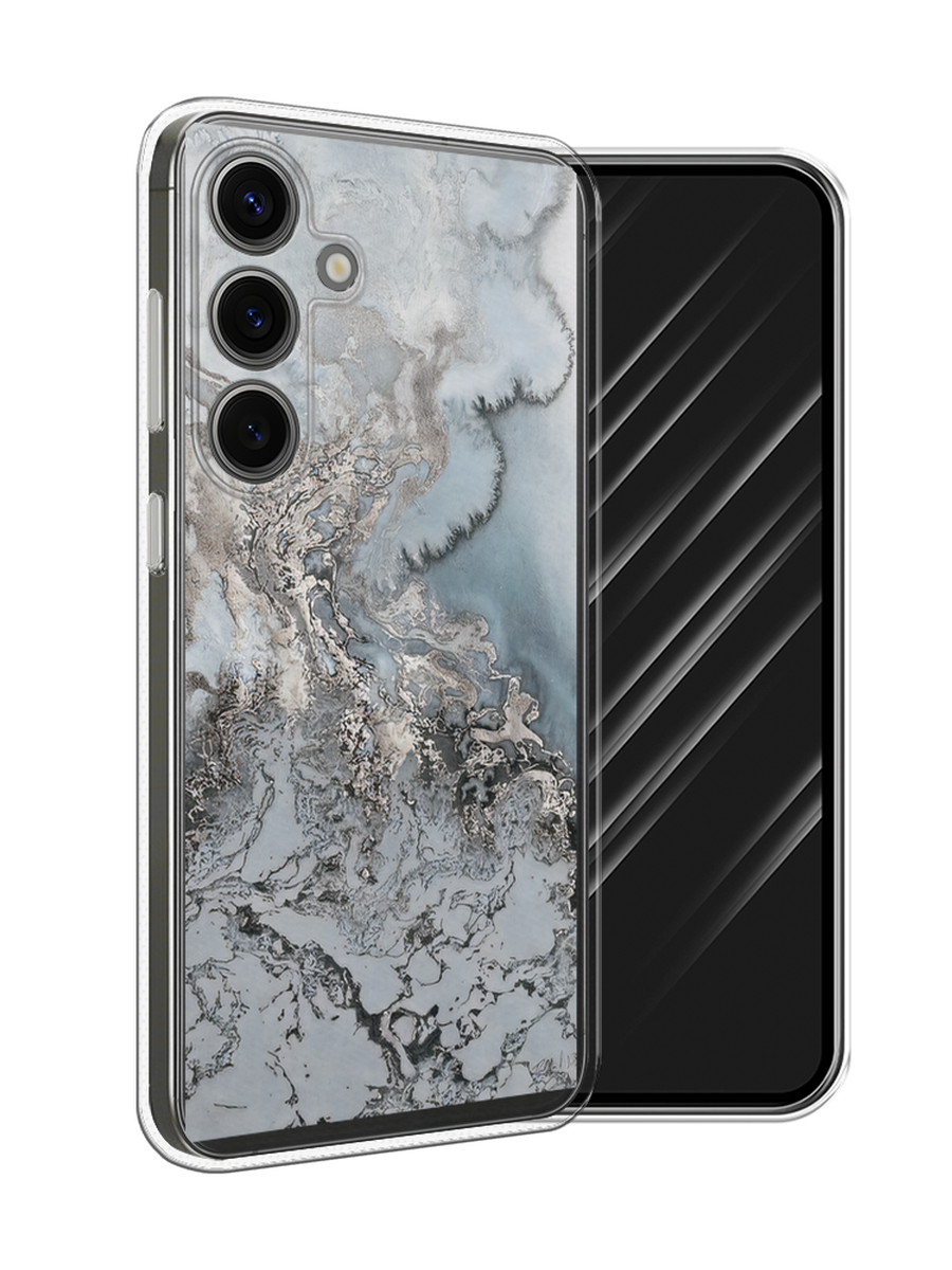 

Чехол Awog на Samsung Galaxy S25 "Морозная лавина серая", Серый;серебристый, 2110350-1