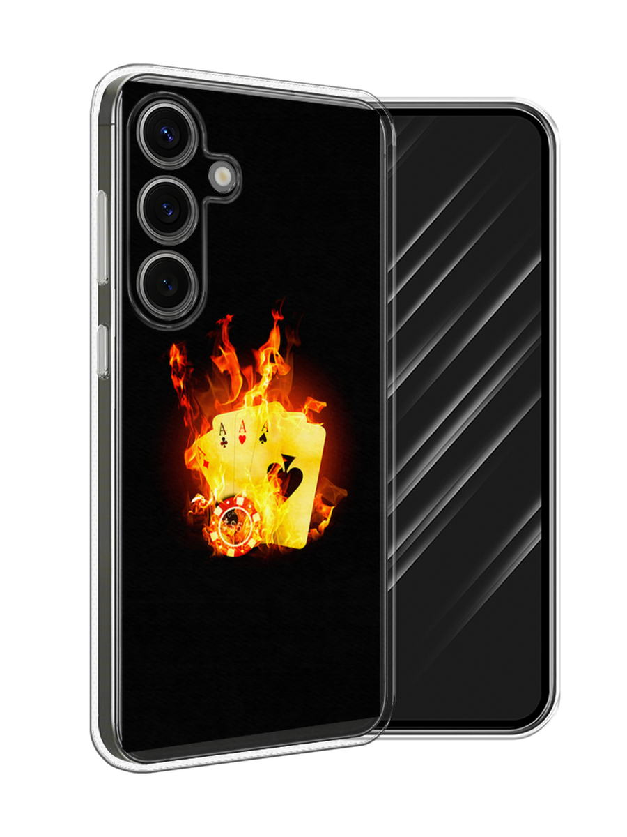 

Чехол Awog на Samsung Galaxy S25 "Горящие карты", Черный;оранжевый, 2110350-1