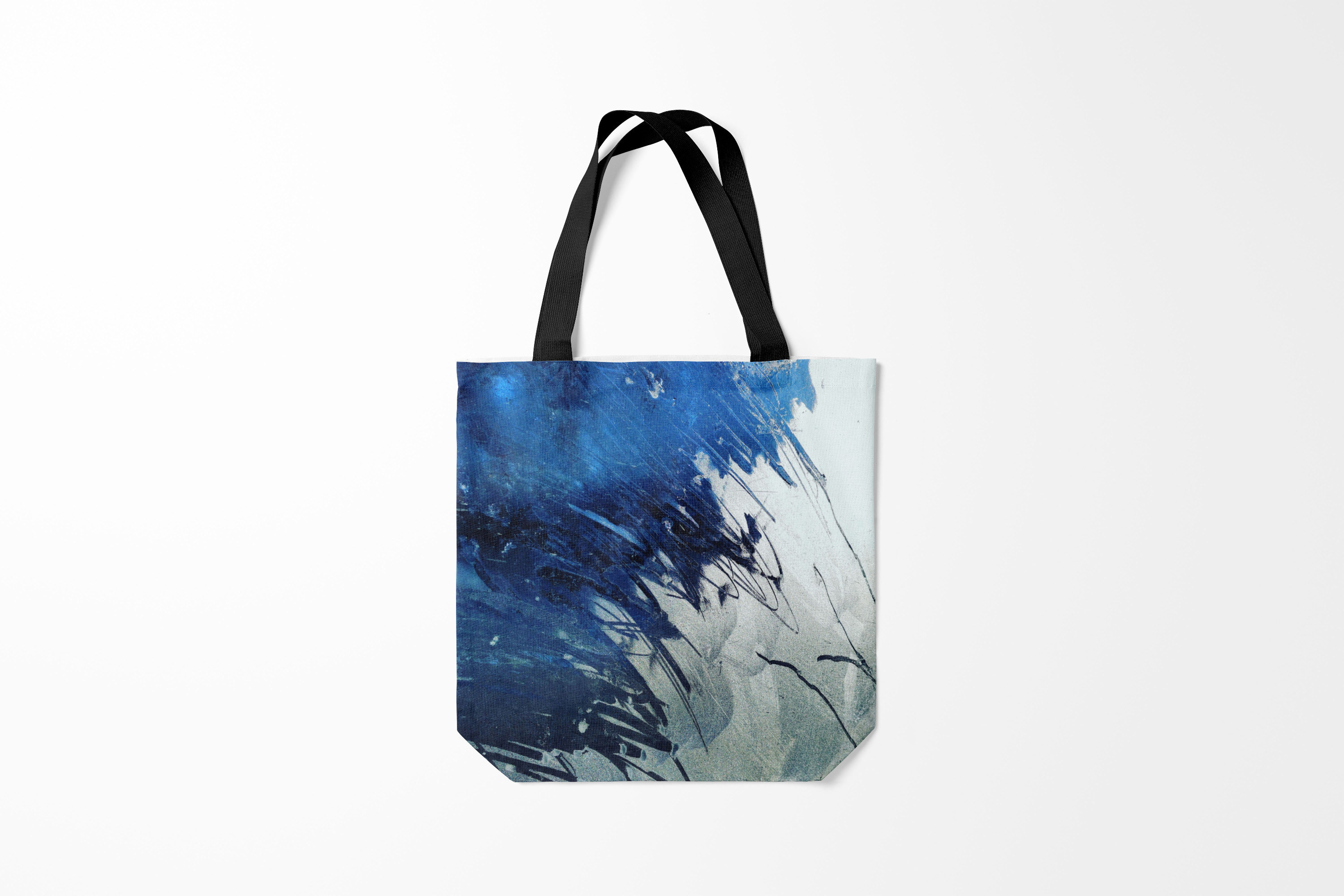 

Сумка шoппер унисекс Burnettie Абстракция Серо синее абстрактное, разноцветный, Абстракция Серо синее абстрактное