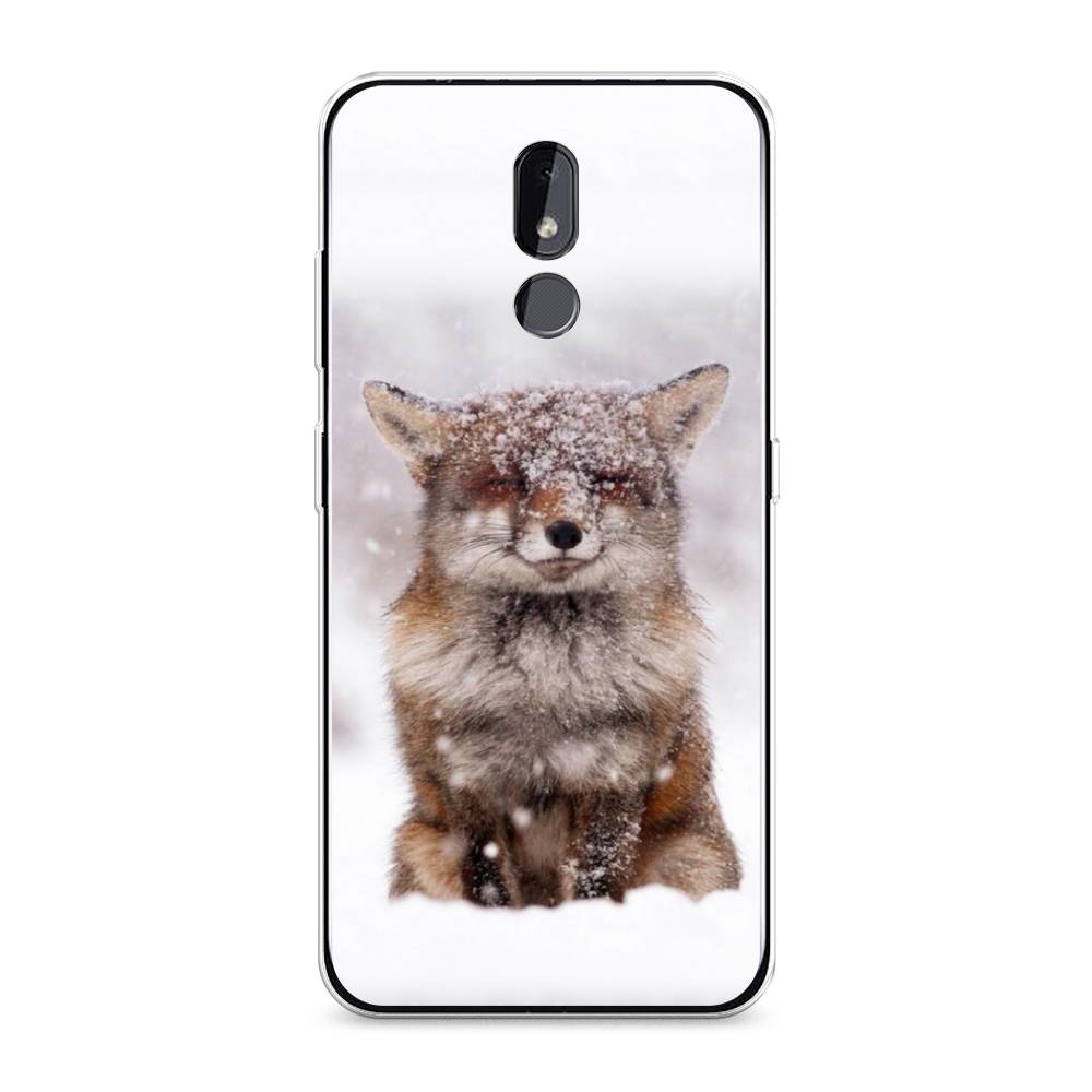 

Чехол на Nokia 3.2 "Зимняя лиса", Белый;серый;коричневый, 122650-1