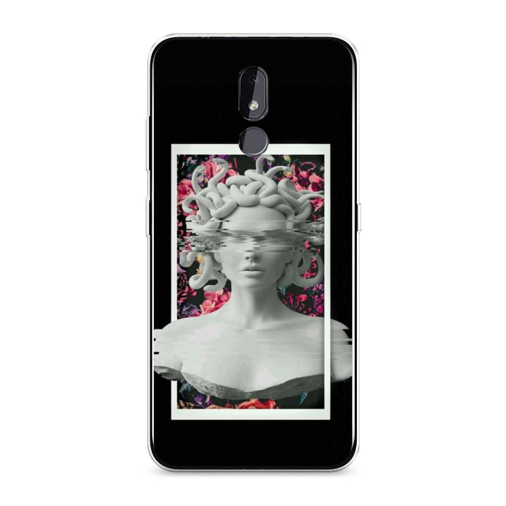 

Чехол на Nokia 3.2 "Web Punk Медуза Горгона", Черный;серый, 122650-6