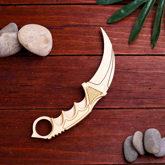 Сувенир деревянный нож Дарим Красиво Керамбит 4571765